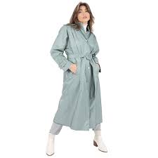 Photo 1 of  WOMENS Long Raincoat Petite 6P SIZE BROWN COLOR 