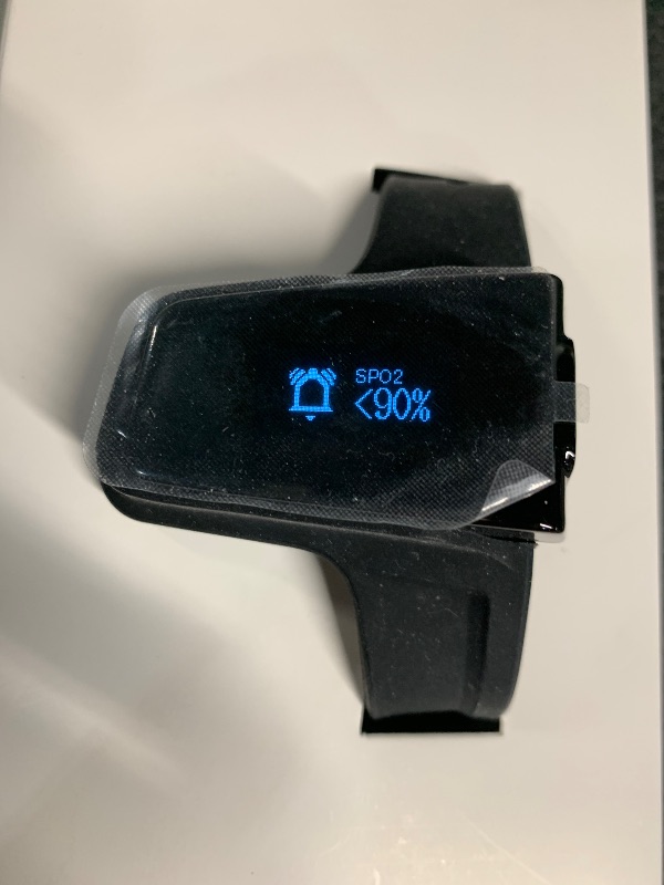 Photo 1 of **MISSING CHARGING CORD, TURNS ON, UNABLE TO TEST FURTHER** Wearpulse Continuous Wrist Pulse Oximeter, Blood Oxygen Saturation Monitor with Smart reminder, Bluetooth, 72 Hours Endurance Tracking SpO2 and Pulse Rate, Checkme O2 Max with PC Software & APP