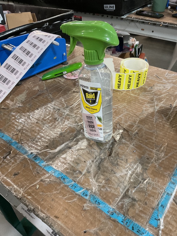 Photo 1 of * quite a bit is used *
Raid Essentials Multi-Insect Killer Spray Bottle, Child and Pet Safe, for Indoor Use, Lemongrass Scent, 12 fl oz