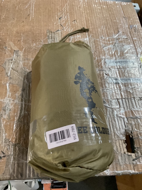 Photo 1 of FREE SOLDIER Waterproof Portable Tarp Multifunctional Outdoor Camping Traveling Awning Backpacking Tarp Shelter Rain Tarps (Simplify Brown 10×10.5ft)