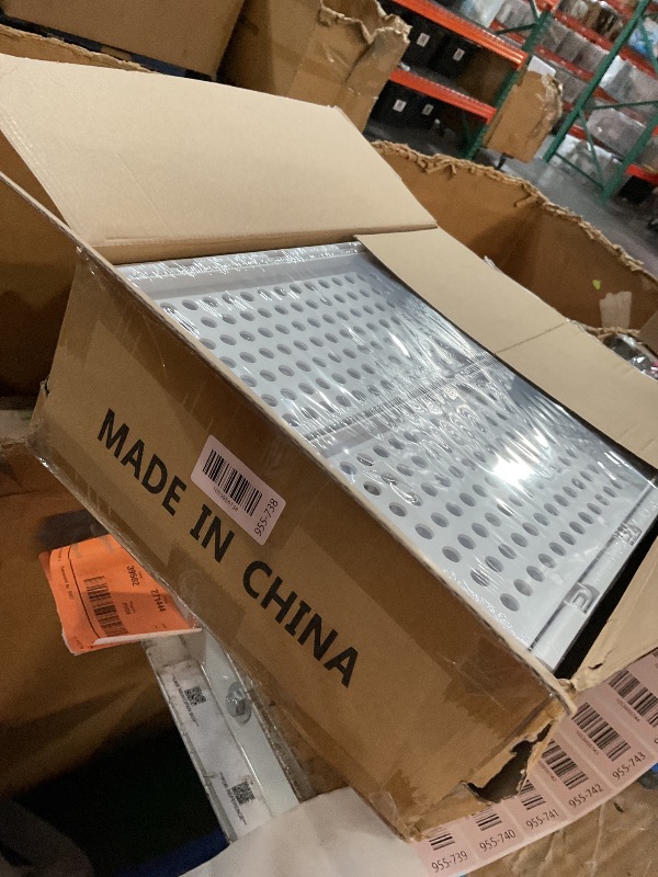 Photo 1 of ***LIKE NEW/OPEN BOX***
4 Pack Stackable Closet Storage Basket - Stackable Storage Bins, Multifunctional & Foldable Closet Organizer, Wardrobe Cupboard Space-Saving Clothes Storage Hat Organizer, White