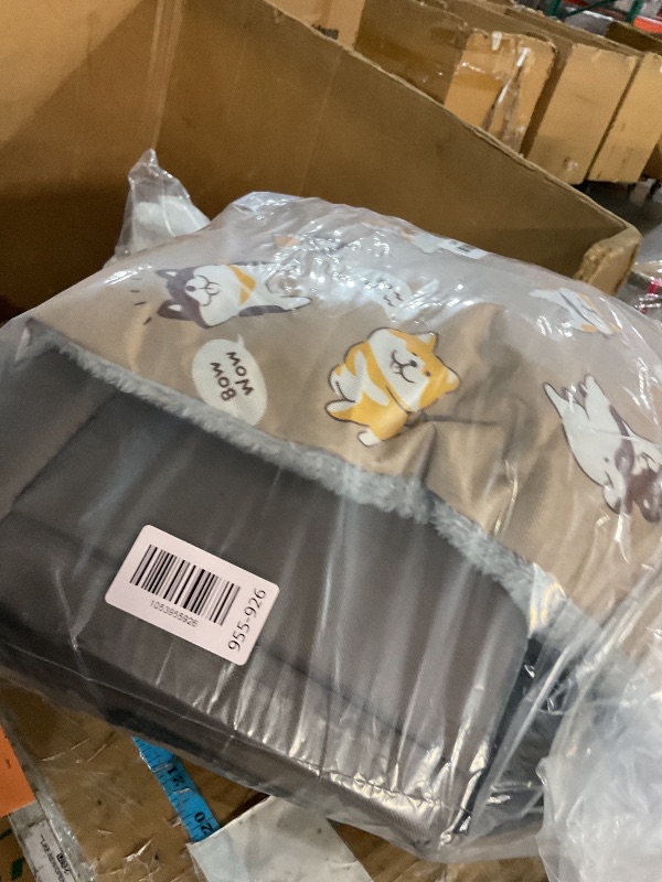 Photo 1 of (zipper damaged) Jiupety Dog House Indoor, M Size Indoor Dog House for Medium and Small Dog, Warm Cave Sleeping Nest Bed for Cats and Dogs, Brown