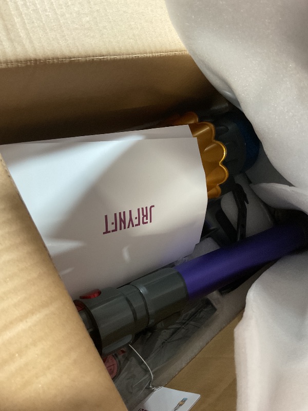 Photo 1 of ***DAMAGED - SEE NOTES/PICTURES*** PARTS ONLY, WONT TURN ON*** Cordless Vacuum Cleaner, 600W 50KPA 70Min Powerful Vacuum Cleaners for Home, Self-Standing Stick Vacuum Cordless Rechargeable/ Anti-Tangle/OLED Screen/1.8L Cup for Home Pet Hair/Carpet/Hardwoo