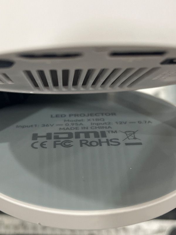 Photo 1 of *USED*Mini Projector 4K Support, Built-in Apps, Portable Projector for Movie and Outdoor Use, Upgraded Speaker, 300 ANSI, 220° Rotation, Smart Projectors Compatible with HDMI/USB/TV Stick/Smartphone/Laptop