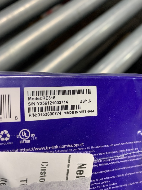 Photo 1 of ***FACTORY SEALED***TP-Link AC1200 WiFi Extender, 2025 Wirecutter Best WiFi Extender, 1.2Gbps Home Signal Booster, Dual Band 5GHz/2.4GHz, Up to 1600 Sq.ft and 32 Devices, EasyMesh Compatible, One Ethernet Port (RE315)