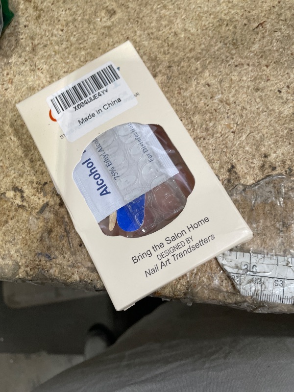 Photo 1 of ***STOCK PHOTO FOR REFERENCE ONLY***
24Pcs White French Tip Press on Nails Short Almond Valentines Day Fake Nails Glitter Stick on Nails 3D Bow Rhinestones Design Nude Nail Tips Full Cover Acrylic Valentine Decor False Nail for Women