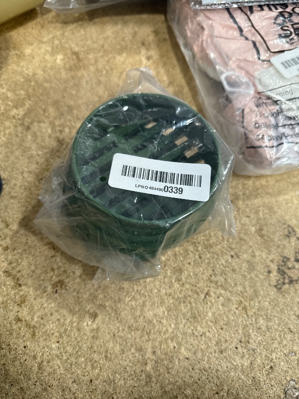 Photo 1 of (2-Pack) Calvana 4” Plastic Round Drainage Grate Cover, Fits 4” Pipes, Prevents Debris, Ideal for Lawns, Patios, and Walkways, Durable UV-Resistant Plastic, Easy Installation, Green