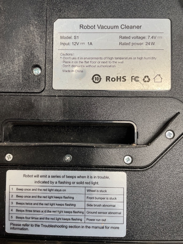 Photo 1 of ****heavy use very dirty ***ROPVACNIC Robot Vacuum Cleaner Robot Vacuum and Mop Combo with 5200Pa Suction, Personalized Cleaning Adjustments, Self-Charging Robotic Vacuum Cleaner, Advanced Obstacle Avoidance