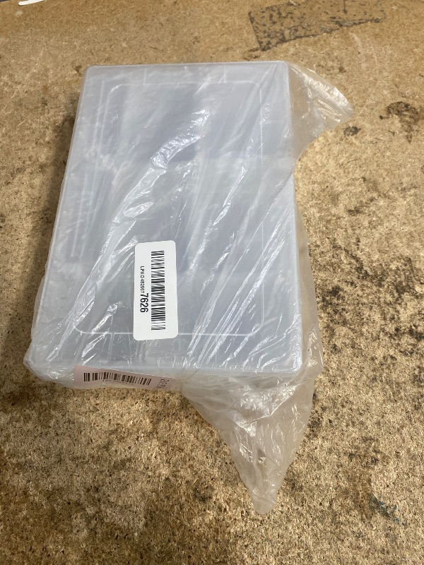 Photo 1 of 12 Pieces Small Clear Plastic Beads Storage Container and Organizer Transparent Boxes with Hinged Lid for Storage of Small Items, Jewelry, Diamonds, DIY Art Craft Accessory (3.35 x 2.17 x 1 Inch)