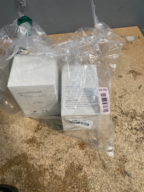 Photo 1 of 2 Pack Automatic Foaming Soap Dispenser, 10.5oz Touchless Electric Hand Soap Dispenser, Rechargeable Foam Pump for Kitchen Sink, Modern Black (Black)