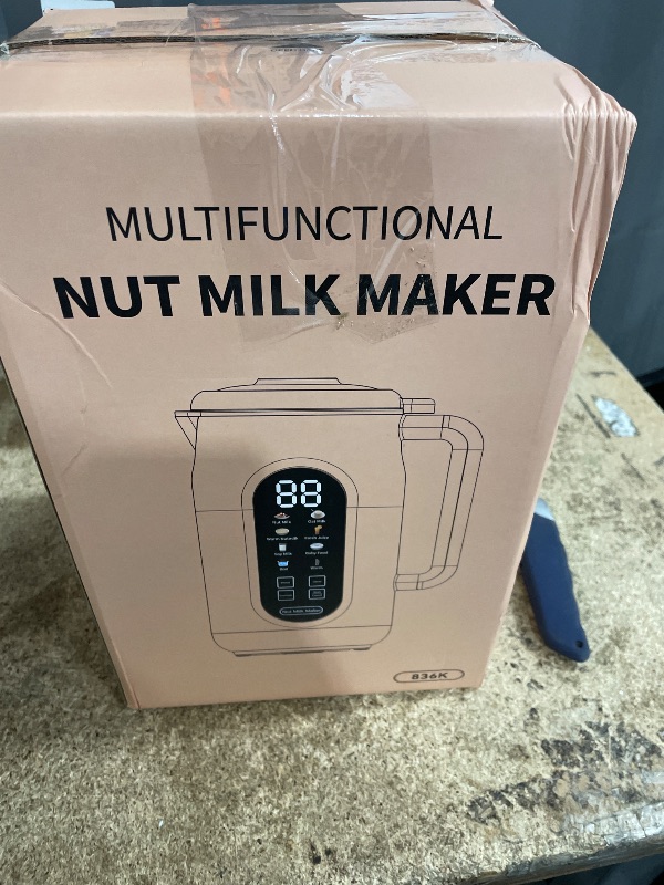 Photo 1 of 10 in 1 Nut Milk Maker Machine?42oz IMD Screen Almond Milk Maker, Soy Milk Maker with Self-Cleaning, Delay Start, Keep Warm, Automatic Plant-Based Milk Blender for Juice, smoothie, Soup, Boil Water