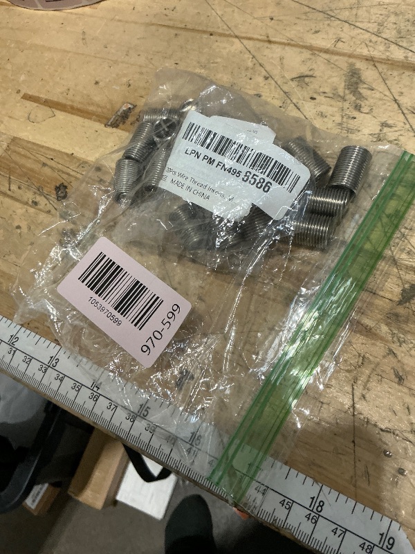 Photo 1 of 20Pcs Wire Thread Inserts, M12 x 1.5 x 2.5D Stainless Steel Helical Coiled Wire Screw Repair Sleeve Assortment Kit