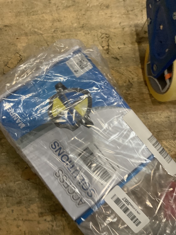 Photo 1 of 1 Pack of MANREN Lever Keyed Entry Door Lever Handle Lock, Universal Door Knob Hardware,Nickel Brushed Color (MR802ET)