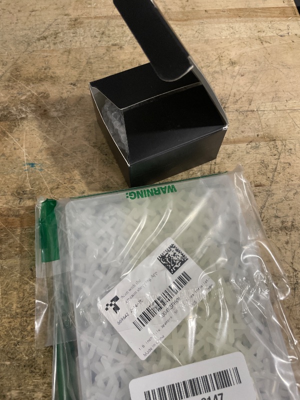 Photo 1 of 1/8 Inch Tile Spacers, 500 Pcs Cross Tile Leveling Clips Floor Wall Plastic Tiles Shim for Various Types of Ceramic Tiles Installation Leveling & thermoter