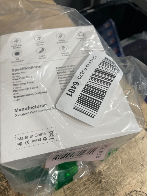Photo 1 of ***************MISSING CHARGER*************
MARLALL Swimming Headphones-Bone Conduction Headphones, IP68 Waterproof Open Earphones, Bluetooth Underwater Sport Earbuds with 32 GB MP3 Memory for Swimming, Marathon-Beige