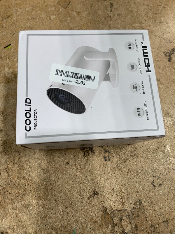 Photo 1 of [Built-in Apps & 2026 Upgraded] Mini Projector Support 4K 1080P Auto Keystone 180° Rotatable with WiFi 6 and Bluetooth 5.4, Projector Portable Compatibile with HDMI/TV Stick/Memory Stick/Laptop-Black