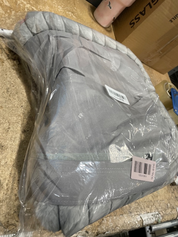 Photo 1 of **MISSING SUCTION CUPS**Zakkart SnugCloud Foldable Cat Window Perch - Cordless, Ultra Soft Machine Washable Bed with 4-Sided Bolster, Metal Frame - Window Hammock for Large Cats and Kittens (Gray, Medium)