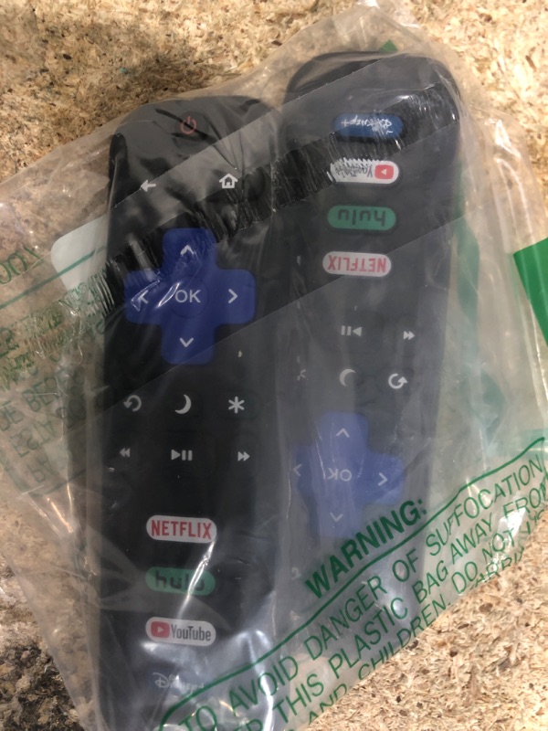 Photo 1 of (Pack of 2) Replacement Remote Control Only for Roku TV, Compatible for TCL Roku/Hisense Roku/Onn Roku/Sharp Roku/Element Roku/Westinghouse Roku/Philips Roku Smart TVs (Not for Roku Stick and Box)