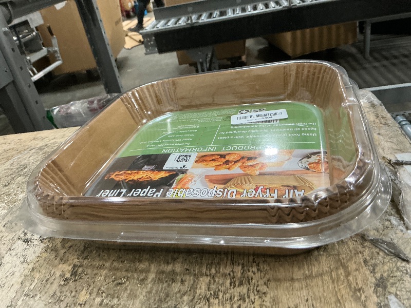 Photo 1 of 10 Inch Largest Square Air Fryer Disposable Paper Liner, XXL 100Pcs Air Fryer Parchment Liners for 8QT or Bigger Air Fryer, Non-stick, Food Grade Baking Paper for Frying, Roasting and Microwave