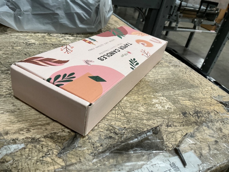 Photo 1 of 10 Inch Baby-Pink Taper Candles for Home Decoration, 10 Pack Unscented Candlesticks for Dinner Wedding Party, Smokeless and Dripless Candle Sticks