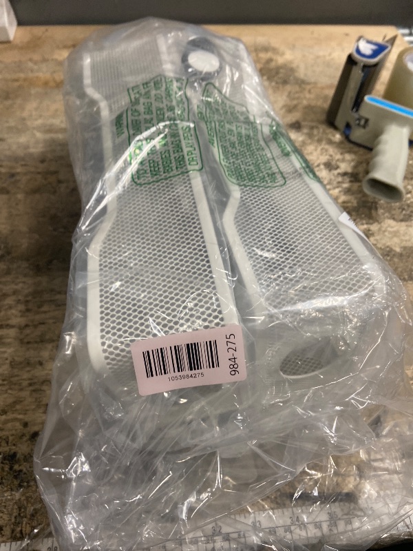 Photo 1 of 2 Pack Under Desk Cable Management Box White, Cinati 26.8" Wire Organizers No Drill, Cord Organization Tray with Clamp for Office, Home - No Damage to Desk