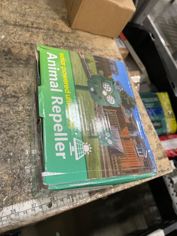 Photo 1 of [2025 Upgrade] Solar Animal Repellent Outdoor for Deer Squirrel Mole Rabbit Cat Skunk Bird Raccoon Dog, Waterproof Ultrasonic Pest Repeller with Motion Detector and LED for Yard Lawns Garden 1 Pack