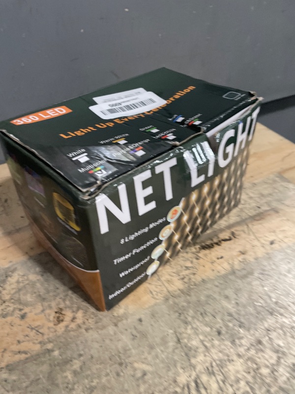 Photo 1 of 21ft x 5ft 360 LED Colorful Christmas Net Lights, 8 Modes Connectable Outdoor String Lights for Yard, Garden, Party Decor