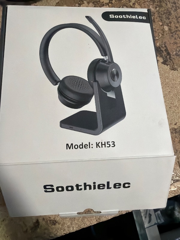 Photo 1 of (Upgraded Version) Wireless Headset, Bluetooth Headset with Noise Cancelling Microphone, Best Headphones with Mic Mute & USB Dongle for PC/Computer/Laptop/Cell Phones/Remote Work/Call Center