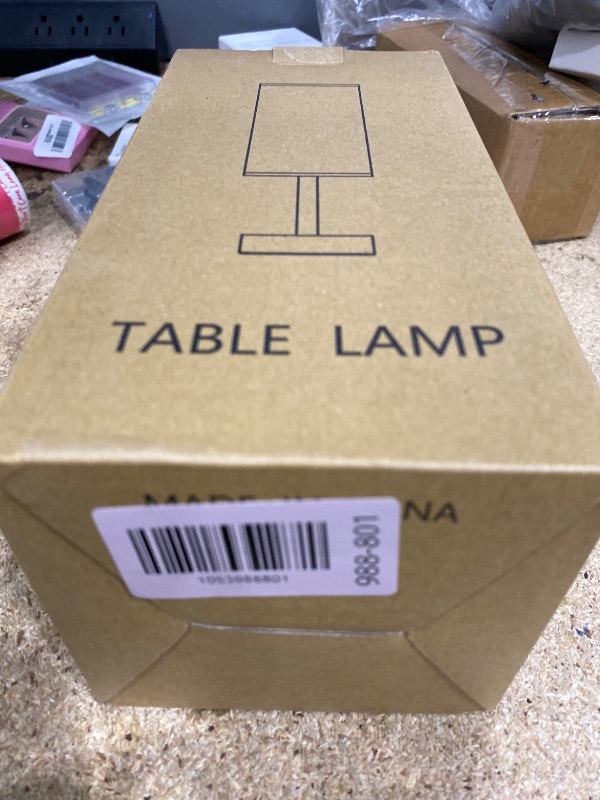 Photo 1 of ?Upgraded?Bedside Table Lamp Touch Control, with USB C+A Charging Ports & Dual AC Outlets, 3-Way Nightstand Lamp for Bedroom with LampShade Living Room Office(LED Dimmable Bulb Included)