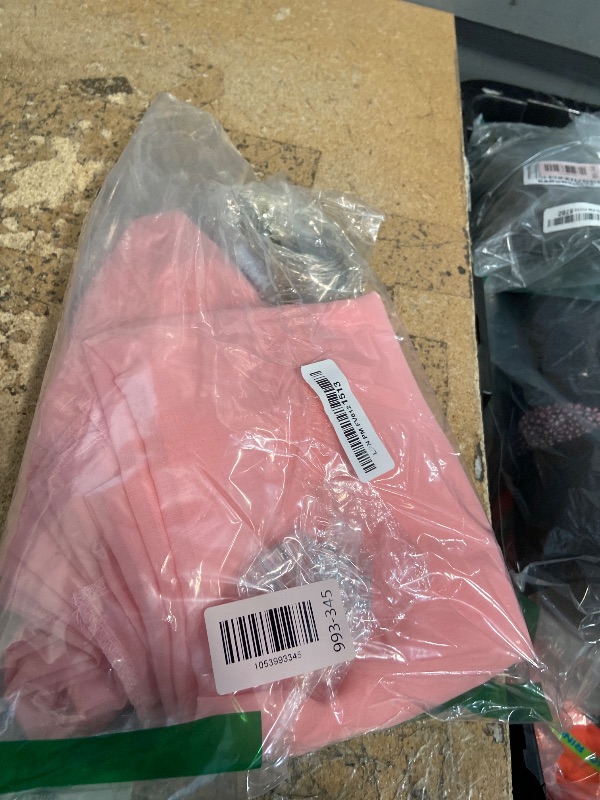 Photo 1 of 10ft x 7ft Baby Pink Chiffon Backdrop Curtain with Lights String for Parites Wedding Wrinkle Free Curtain Photo Backdrops Drapes for Baby Shower Birthday Party Home Decorations