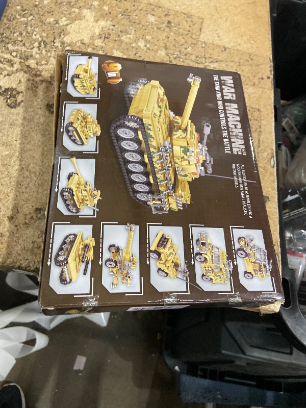 Photo 1 of 1176-Piece Military Tank Building Blocks Set Compatible with Lego, Create A Large Army Tank or 8 Sets of Military Models, Great Army Toys Gifts for Boys Kids Age 6+ Year Old