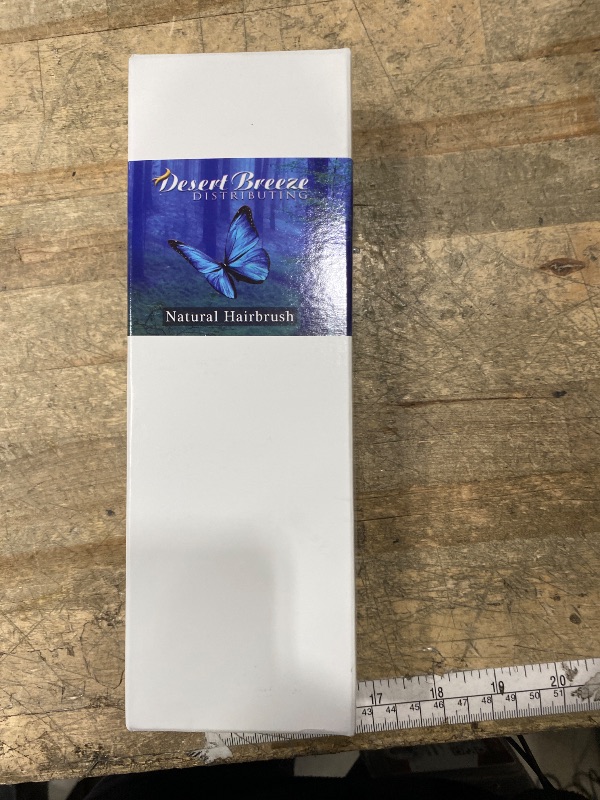 Photo 1 of 100% Pure Calcutta Boar Bristle Hairbrush for Natural Healthy Hair, Stiff Bristle, Made in Germany's Black Forest