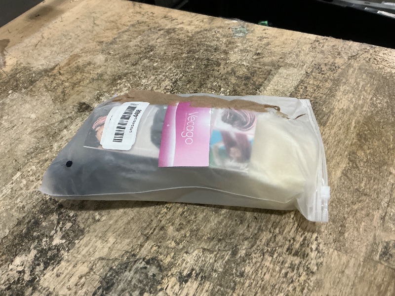 Photo 1 of 24 Inch Clip in Dreadlock Hair Extensions 10Clips 40 Strands Synthetic Handmade Soft Clip In Dreads Extensions for Women,Gray/White