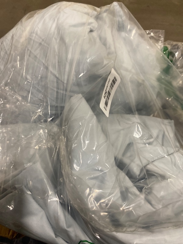 Photo 1 of 200 Thread Count Long Staple 100% Cotton Percale Sheets Cal King Baby Blue, Breathable Crisp Cool Bed Sheet with Upto 16” Deep Pocket, 4 PC, 1 Flat, 1 Fitted Sheet and 2 Pillowcases