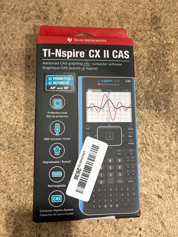 Photo 1 of ***FOR PARTS ONLY/ NON-FUCNTIONAL*** Texas Instruments TI-Nspire CX II CAS Color Graphing Calculator with Student Software (PC/Mac)