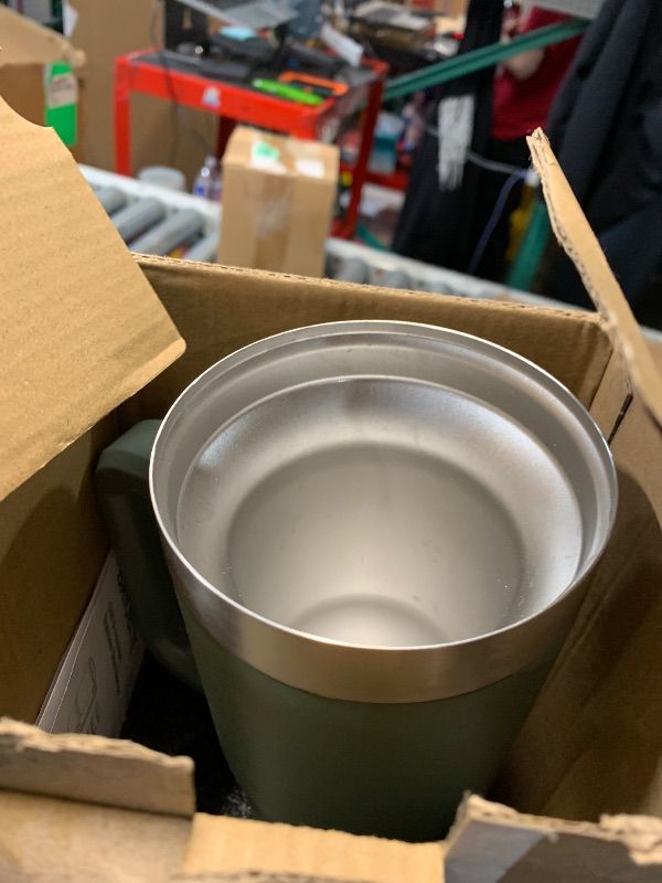 View 3 of (MISSING LID) BRIOBITE 2-in-1 Freeze & Insulated Stainless Steel Mug with Lid, 3min Rapid Cooling and Long-lasting Cold, Insulated for Beer, Wine, soda, and Energy Drinks Valentine Gifts for Men, Green