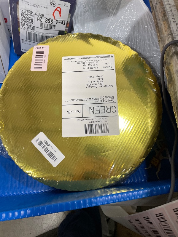 Photo 1 of [25pcs] 12" Gold Cakeboard Round,Disposable Cake Circle Base Boards Cake Plate Round Coated Circle Cakeboard Base 12inch,Pack of 25