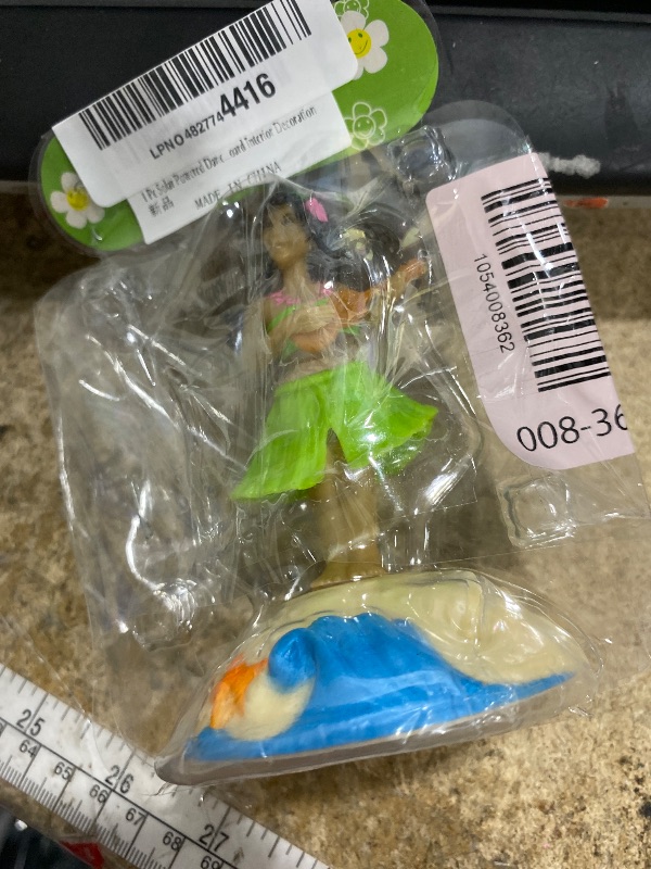 Photo 1 of 1 Pc Solar Powered Dancing Figures Decoration, Hawaiian Hula Dance Girl Solar Shaking Head Figure Ornaments Car Dashboard Interior Decoration