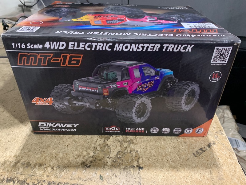 Photo 1 of 1/16 50MPH Brushless 4WD RC Truck,Upgradeable All-Terrain Remote Control Cars with 3S Battery,Waterproof Fast Off-Road RC Truggy for Adults,Suitable as Gift for Snow/Sand Adventures-Gradient Red