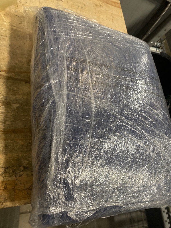 Photo 1 of 1 Pack Moving Blankets Heavy Duty 80"x72" Quilted Packing Blankets for Moving Furniture Padded Shipping Furniture Mover Blue