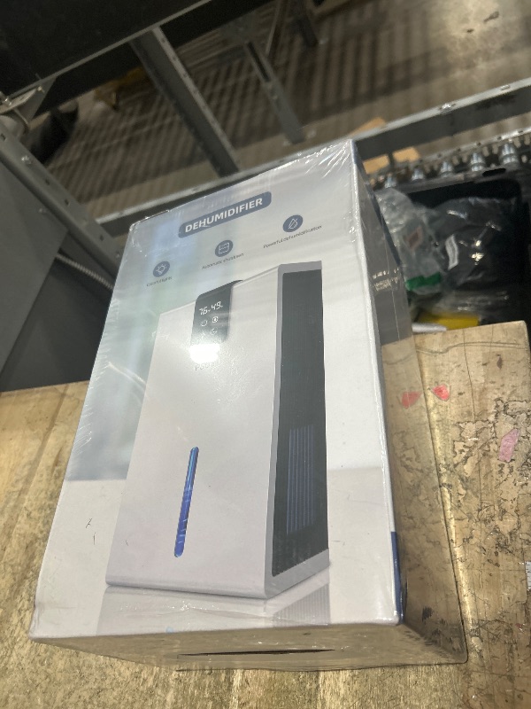 Photo 1 of *** FACTORY SEALED ***PSOS Dehumidifier, Dehumidifiers for Home, 98 OZ Water Tank, (1000 sq.ft) Quiet Dehumidifier for Basement Bathroom Bedroom with Humidity Display, Auto Shut Off, Relaxing 7 Color Ambient Light(Gray)