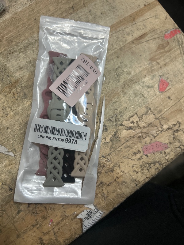 Photo 1 of 20mm Braided Silicone Band Compatible for Samsung Galaxy Watch 7 6 5 4 40mm 44mm,5 Pro 45mm/Watch 6 4 Classic Band 42mm 46mm 43mm 47mm,Galaxy Watch 3/Active 2 40mm 46mm, Women Slim Lace Sport Bands