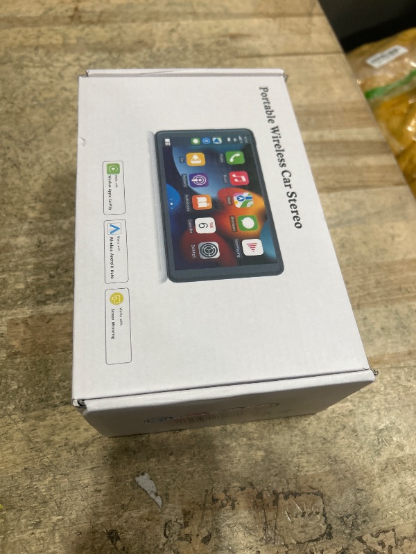 Photo 1 of 2026 Enhanced Carplay Screen for Car - 7" HD Portable Carplay & Android Auto with Bluetooth, HD Backup Camera, GPS Navigation, Siri, FM Radio, AUX, and Mirror Link – Compatible with All Vehicles