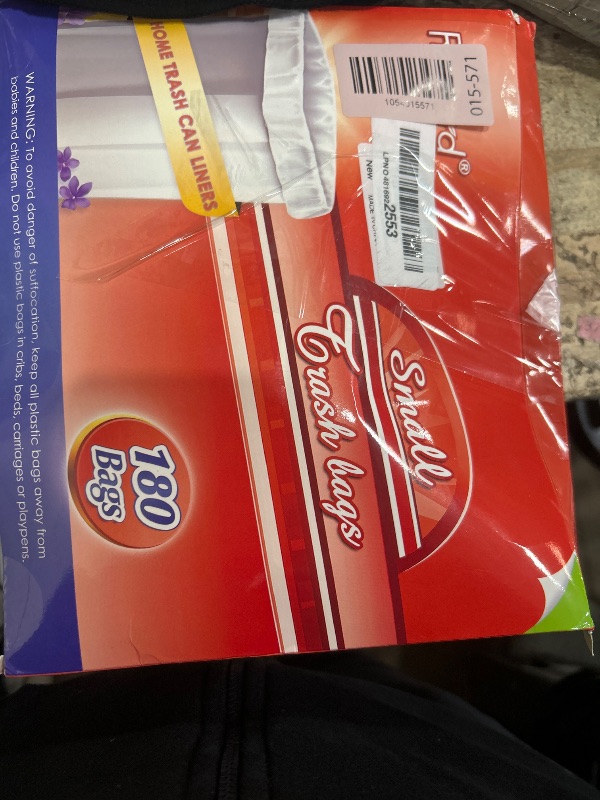 Photo 1 of 180 Counts 2 Gallon (1.8-2 Gal) Small Trash Bags Garbage Bags by RayPard, fit 1.6,1.8,2,2.2 Gal Waste Basket, 6.5-7 Liter Strong Trash Can Liners for Home Office Kitchen Bathroom Bedroom, Clear