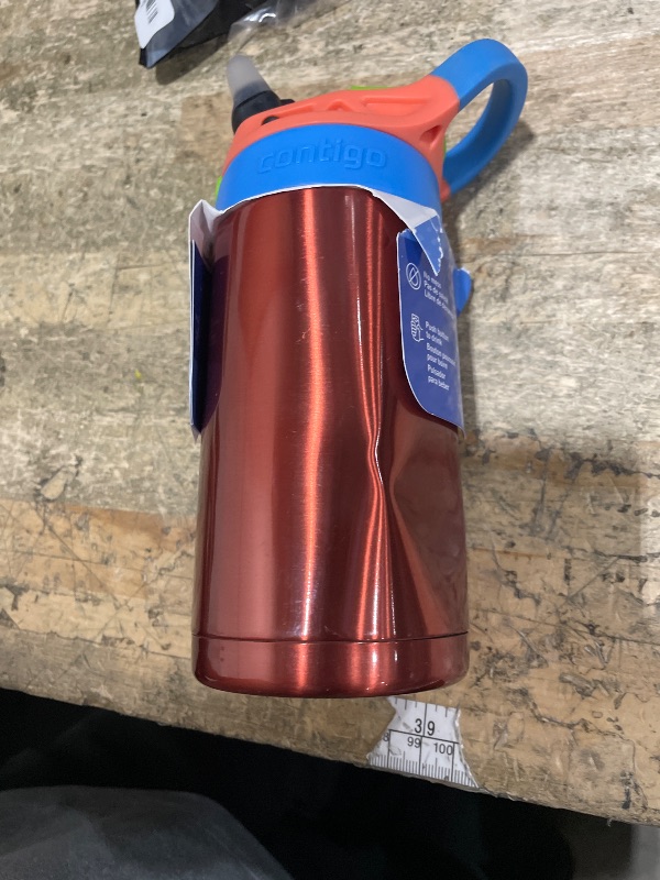 Photo 1 of ***DINTED*** Contigo AUTOSPOUT Water Bottle, 13 oz, Coral Blue/Poppy