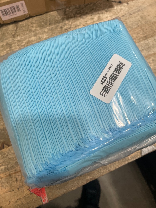 Photo 1 of (100 Pads) CalPalmy Ultra Absorbency Pet Toilet Training Pads 18" x 13" Moisture Locking Technology Turns Liquid into Gel - Perfect for Rabbits and Guinea Pigs