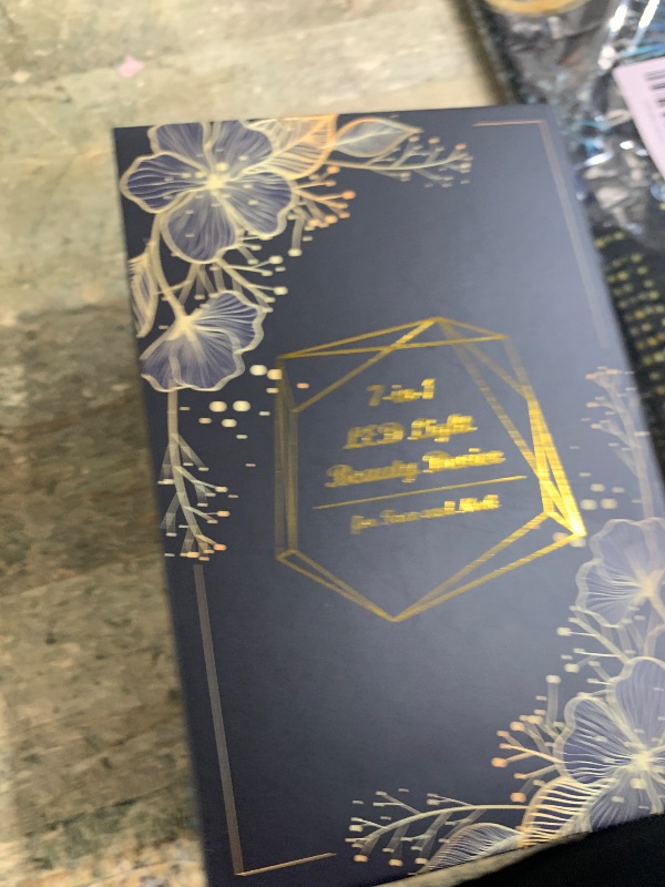 Photo 1 of Dopsikn 7 Color Galvanic Machines - Red Light Therapy for Face and Neck, Face Massager Tool for Wrinkles, Double Chin, Vibrating Facial Massager with Thermals, Black