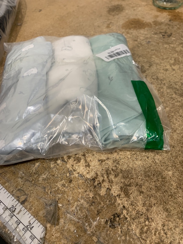 Photo 1 of 3-Pack Organic Baby Swaddle Sleep Sacks - Swaddles for Newborns, Infant 0-3 Months, Baby Girls, Boys, Soft & Snug Newborn Sleep Sack, Nursery Swaddling Blankets (Bunnies)