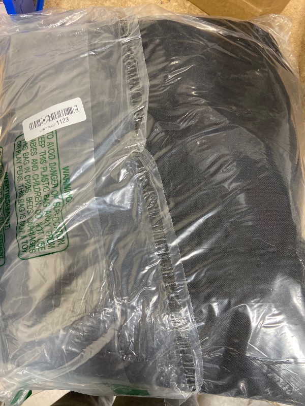 Photo 1 of *COVER ONLY* 6ft Waterproof Firewood Rack Cover - Heavy Duty Black 600D Oxford Fabric - Indoor Or Outdoor Firewood Log Cover with Zipper & Adhesive Closing Strips - Rack NOT Included - Black