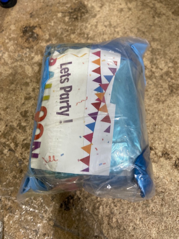 Photo 1 of 150Pcs Blue Balloon Arch Garland Kit, Boy Baby Shower Decorations Light Pastel Baby Blue Balloons Star Confetti Balloon for Bridal Shower Gender Reveal Elephant Birthday Graduation Party Supplies